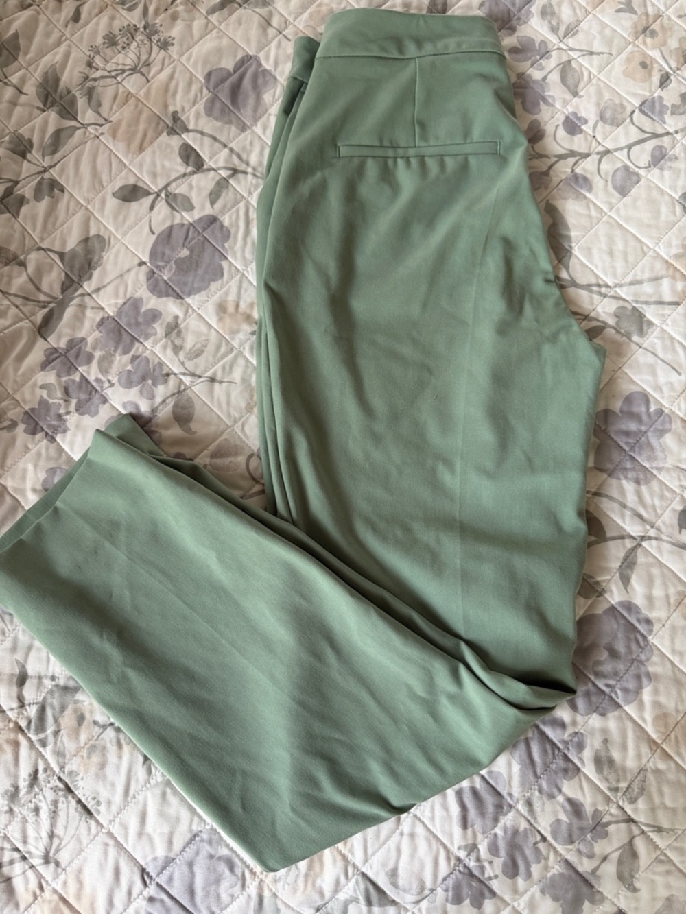 Zara Mint Green Cropped Pants